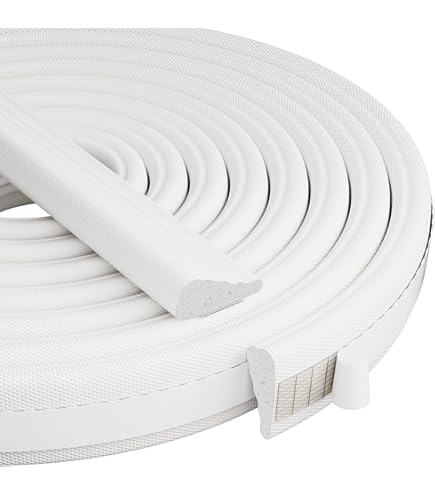 26Ft Weather Stripping Seal Tape – 1/2 Inch X 1/8 Inch – High Density Foam For Doors & Windows – White, Soundproofing & Insulation Strip