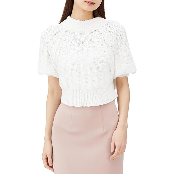 Sov リボンモチーフニットトップ　36 新作 リボンモチーフニット（ニット/セーター）｜AZUL BY MOUSSY（アズール