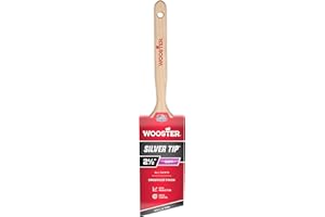 Wooster Brush 5221-2 1/2 5221-2-1/2 Tip Angle Sash Paintbrush, 2-1/2-Inch, 2-1/2 Inch, White,Silver