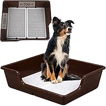 Amazon | 犬 トイレ トレー 特大 スーパー ワイド (ブラウン, XXL) | I