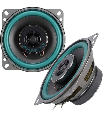 Amazon.co.jp: POG-MAX 車載用 10cm 4インチ 同軸スピーカー 220W 4way
