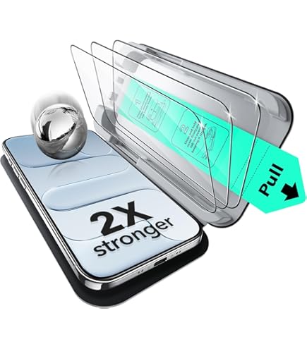 Amazon | ESR iPhone Air ガラスフィルム【3枚入り+ ガイド枠 】 高