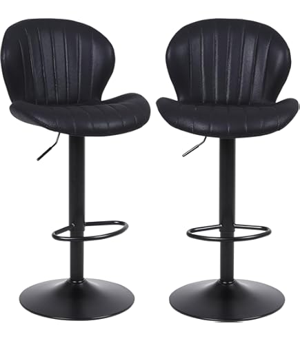 Amazon｜Ermnois カウンターチェア 回転昇降バースツール PUレザー