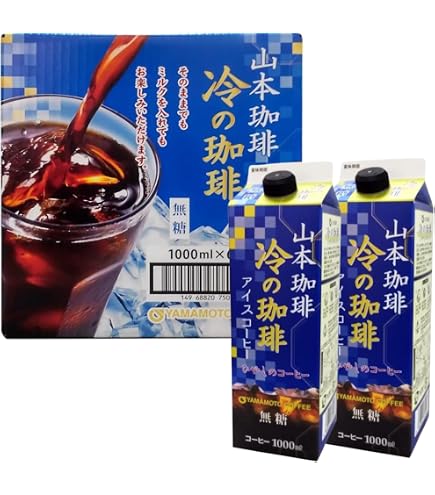 Amazon.co.jp: 山本珈琲 冷の珈琲 無糖 1000ml x 6本セット 1ケース