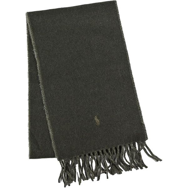 【新品　タグ付き】ラルフローレン　マフラー　ユニセックス　ウール100% グレー Ralph Lauren(ラルフローレン) マフラー・ストール(レディース