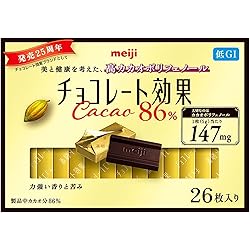 Amazon | 明治 チョコレート効果カカオ86％ 26枚×6個 | チョコレート