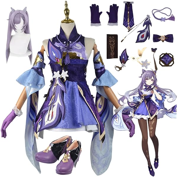 Amazon.co.jp: Kigurumi Mask Doll 刻晴 コクセイ コスプレ道具 仮面