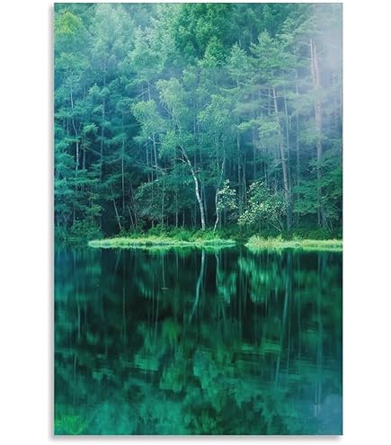 絵画 東山魁夷 アートポスター 竹林 Amazon.co.jp: 東山魁夷『夏に入る』プリハード印刷 風景画 竹林
