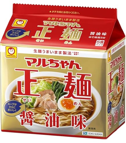 Amazon.co.jp: 東洋水産 マルちゃん正麺 豚骨醤油 5食 : 食品・飲料・お酒