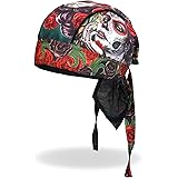 ヘッドラップ バンダナ レディース 赤 白 黒 緑 アメリカン バイク バイカー Hotleathers ホットレザー