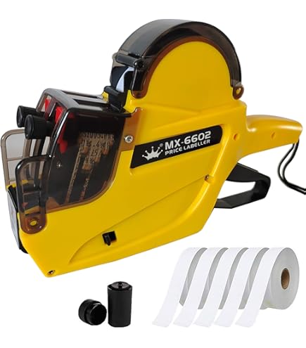 Gun Stickers S And Labels For Retail 20-Digit Kit – Label Maker With 3000 Stickers & 3 Ink Refills (Retail, Garage Sales) Pricing Gun Price Tag Printer