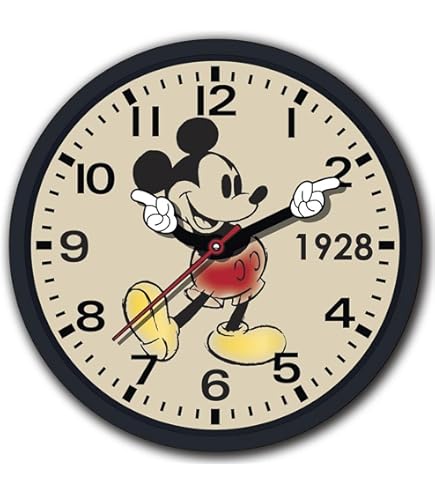 Amazon.co.jp: Accutime ミニーマウス レトロウォッチ 針 10インチ