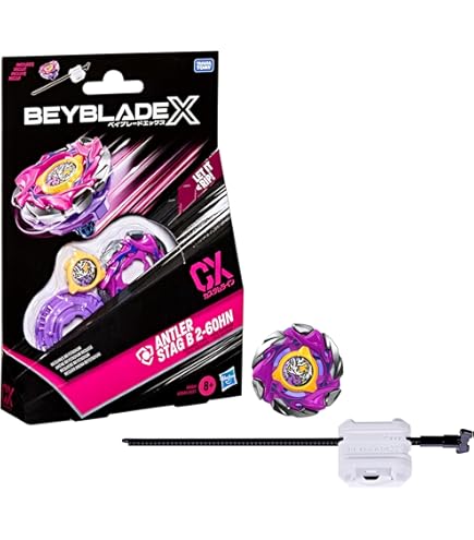 Beyblade X Doppia Confezione: Cowl Sphinx 1-80GF E Crest Leon 7-60GN - Trottole Originali Takara Tomy - 3