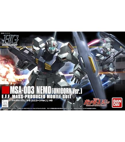 Amazon | MG 1/100 MSA-003 ネモ ユニコーンカラーVer. （プレミアム