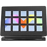 Stream Deck Controller, All-in-One Keypad for Streaming, 15 Custom Keys, Studio Controller LCD Custom Keyboard for Elgato 4KC