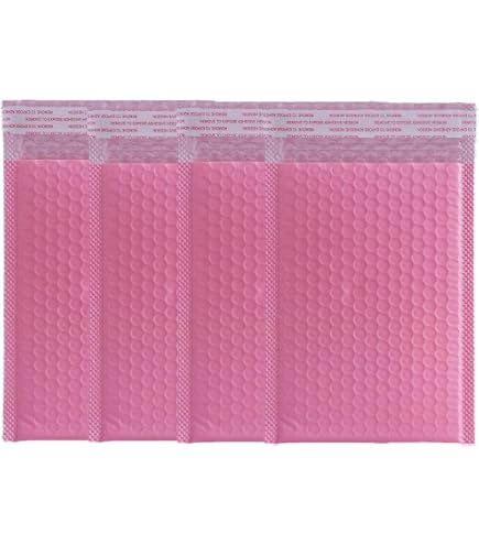 EcoSwift #0 Poly Bubble Mailers – 40 Pack 6x10 Padded Envelopes – Recyclable Shipping Supplies