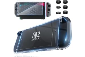 Switch 2 カバー HEYSTOP Switch 2 スイッチ2 対応 分体式設計 着脱簡単 ドック対応 全面保護 PC材質 薄型 軽量 透明 超耐衝撃 指紋・傷防止 ニンテンドースイッチ2 保護
