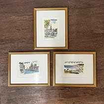 洋画家　藤森悠二作　油絵　F4号　「リコスティック小路」　額装　V　R4704B 洋画家 藤森悠二作 油絵 F4号 「リコスティック小路」 額装 V