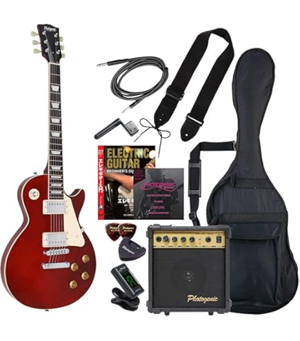 Amazon | エレキギター 初心者セット 16点 PhotoGenic LP260 ブラック