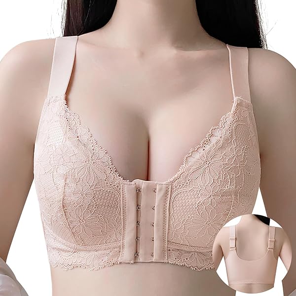 Amazon | [APIKIE] ブラジャー 前ホック 【新開発前ホック・乳腺専門家 