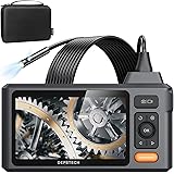 DEPSTECH ファイバースコープ デュアルレンズ デジタル内視鏡 最新型 1080P 5インチIPSスクリーン 大画面モニター搭載 スネークカメラ 7.9MM超薄型レンズ IP67防水 工業用 検査カメラ ボアスコープ 配管カメラ 実体顕微カメラ
