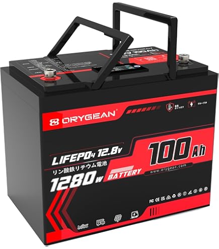 Amazon.co.jp: リン酸鉄リチウムイオンバッテリー 12V 120Ah