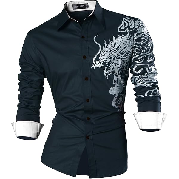 Amazon.co.jp: Scullyメンズ花柄刺繍レトロシャツBig – p-634シルバー_