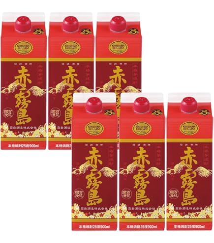 Amazon.co.jp: 霧島 赤霧島 スリムパック [ 焼酎 25 日本 宮崎県 900ml