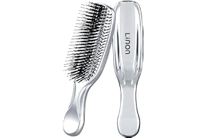 リノン スカルプケアブラシ ヘアブラシ シャンプーブラシ ウェットブラシ 頭皮ケア 頭皮マッサージ 小顔 血行促進 抜け毛予防 (シルバー)