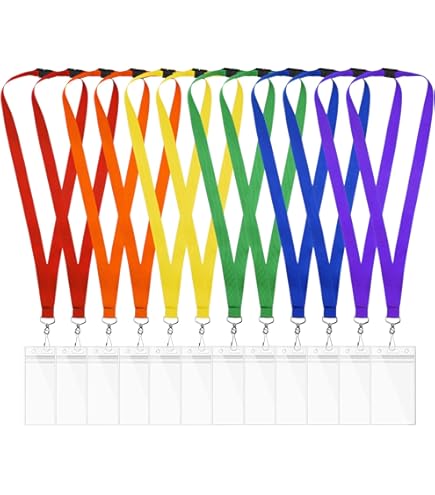 Science Name Badges & Lanyards 10-Pack - Scientist Party Decorations - School Science Fair Supplies