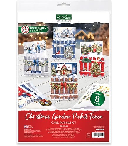 Katy Sue Nativity Pop-Up Christmas Card Kit - Make 12 3D Cards With Envelopes & Supplies
