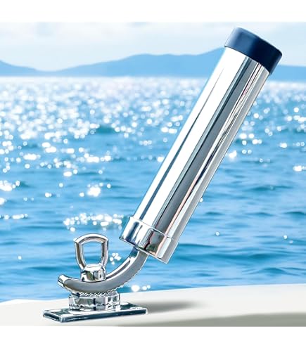 2 Pack Stainless Steel Deck Mount Fishing Rod Togo - View #10