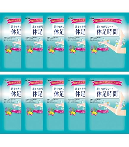 Amazon.co.jp: ライオン 足すっきりシート休足時間 18枚入×(5セット