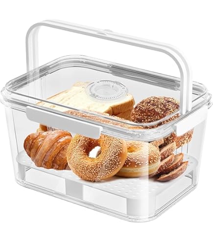 Amazon｜kxptso パン 保存容器 密閉 日付記録機能付き 大容量