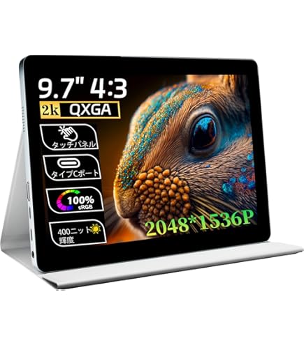 Amazon.co.jp: wisecoco ポータブルモニター 9インチ 2K 2560 * 1600