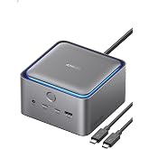 Anker Prime ドッキングステーション (14-in-1, 8K, Thunderbolt 5) | USB PD最大140W出力対応USB-Cアップストリームポート Built-in GaN ACDC電源装置搭載 120Gbps高速データ転