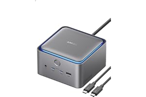 Anker Prime ドッキングステーション (14-in-1, 8K, Thunderbolt 5) | USB PD最大140W出力対応USB-Cアップストリームポート Built-in GaN ACDC電源装置搭載 120Gbps高速データ転