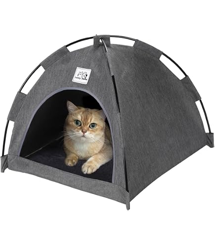 Amazon | ペットテント 猫用ケージ 3 段式独立ペットテント 折りたたみ