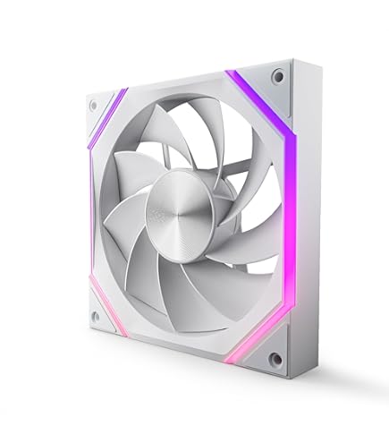 Amazon | EZDIY-FAB 120mm 白枠 ARGB PWM PCケースファン - 1本