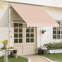 オーニングテント　新品 Amazon | オーニングテント 幅150/200/250/300cm 突っ張り 日よけ 巻き