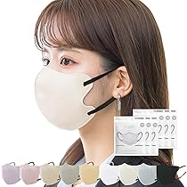 Amazon.co.jp: [jphanamori] 冷感 マスク 不織布 立体 44枚入り