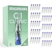 Amazon | Dragonhawk C1 タトゥー針50本-#12 バグピン ラウンド