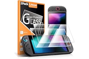 【2枚入り】Lmcpa 対応 Switch 2 保護フィルム Switch2 / スイッチ2用 ガラス フィルム 全面保護 強化 ガラス 高透過 高光沢 目の保護とブルーライト対策 超薄型液晶 硬度9H 指紋防止 撥水撥油 衝撃吸収 飛散防止 貼り付