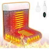 電気足温器 KONGZEE【2023最新高温版】足温器 フットウォーマー 3段階タイマー＆10段階温度調節 電気足温器 コンセント式 足元ヒーター 省エネ 洗い可 過熱防止機能 PTC加熱芯 30S速暖 冷え症対策 寒さ対策 足首ウォーマー 仕事用オ