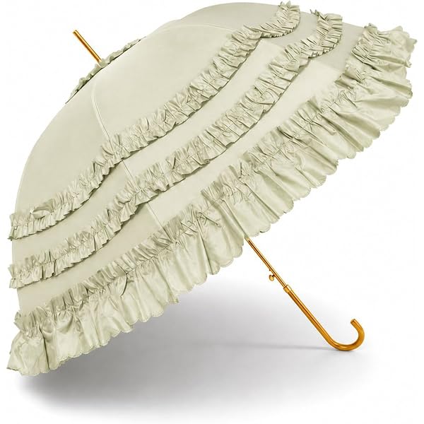 Amazon | パゴダ 日傘 晴雨兼用 UVカット 47cm ショートサイズ フリル