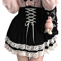 Amazon.co.jp: [Misswdd] 可愛い スカート レディース 地雷系 プリーツ 