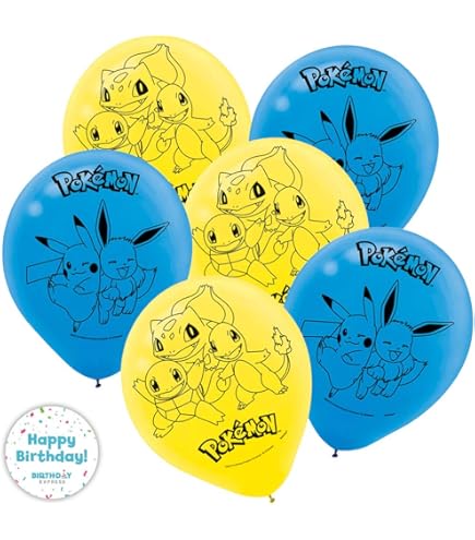 Amazon.co.jp: アソートカラーのポケモンパンチラテックスバルーン - 4