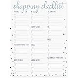Graphique Large Magnetic Notepad, Shopping Checklist – 150 Sheets, 6” x 8” – “Shopping Checklist”, Sticks to Any Magnetic Sur