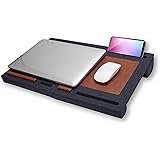 ONSURU 折りたたみ 膝上テーブル PC クッション テーブル ベッドテーブル マウスパッド付 持ち運び可能 ノートパソコン タブレット用 ラップデスク パソコンデスク PCデスク ひざ上 テレワーク （ネイビー）