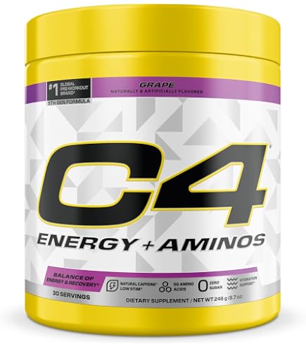 CELL CURE 4T＋＋ Cellucor C4 Energy + Aminos Powder | 5g BCAAs & EAAs for Muscle